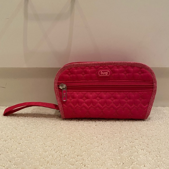 LUG bright pink travel jewelry case - Picture 1 of 9